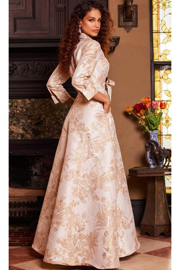 Jovani 23178 - Floral Printed A-Line Evening Dress - Prom