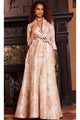 Jovani 23178 - Floral Printed A-Line Evening Dress - Prom