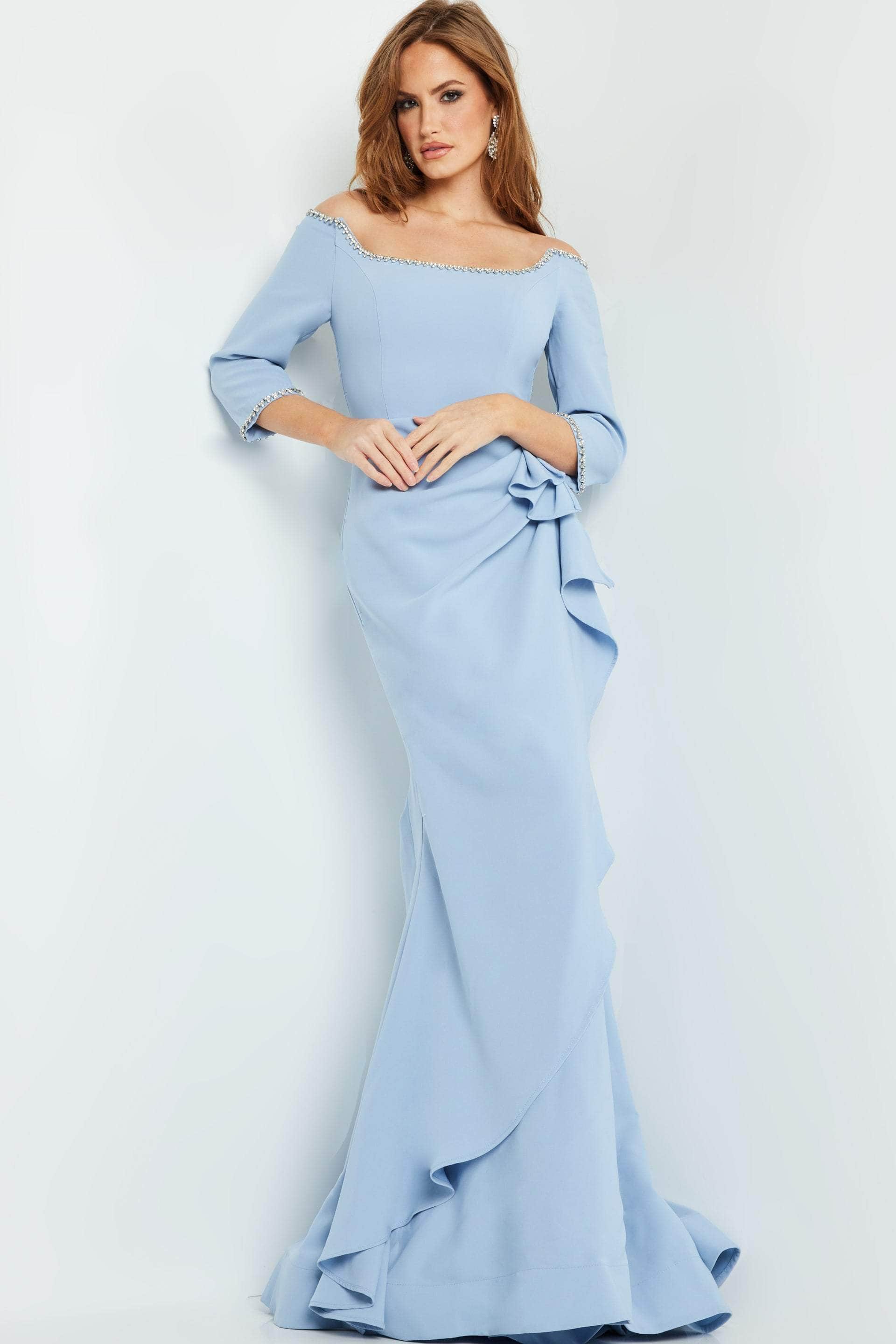 Jovani 23190 - Off-Shoulder Trumpet Evening Dress - Prom