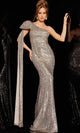 Jovani 23355 - One Shoulder Shimmer Evening Gown - Prom
