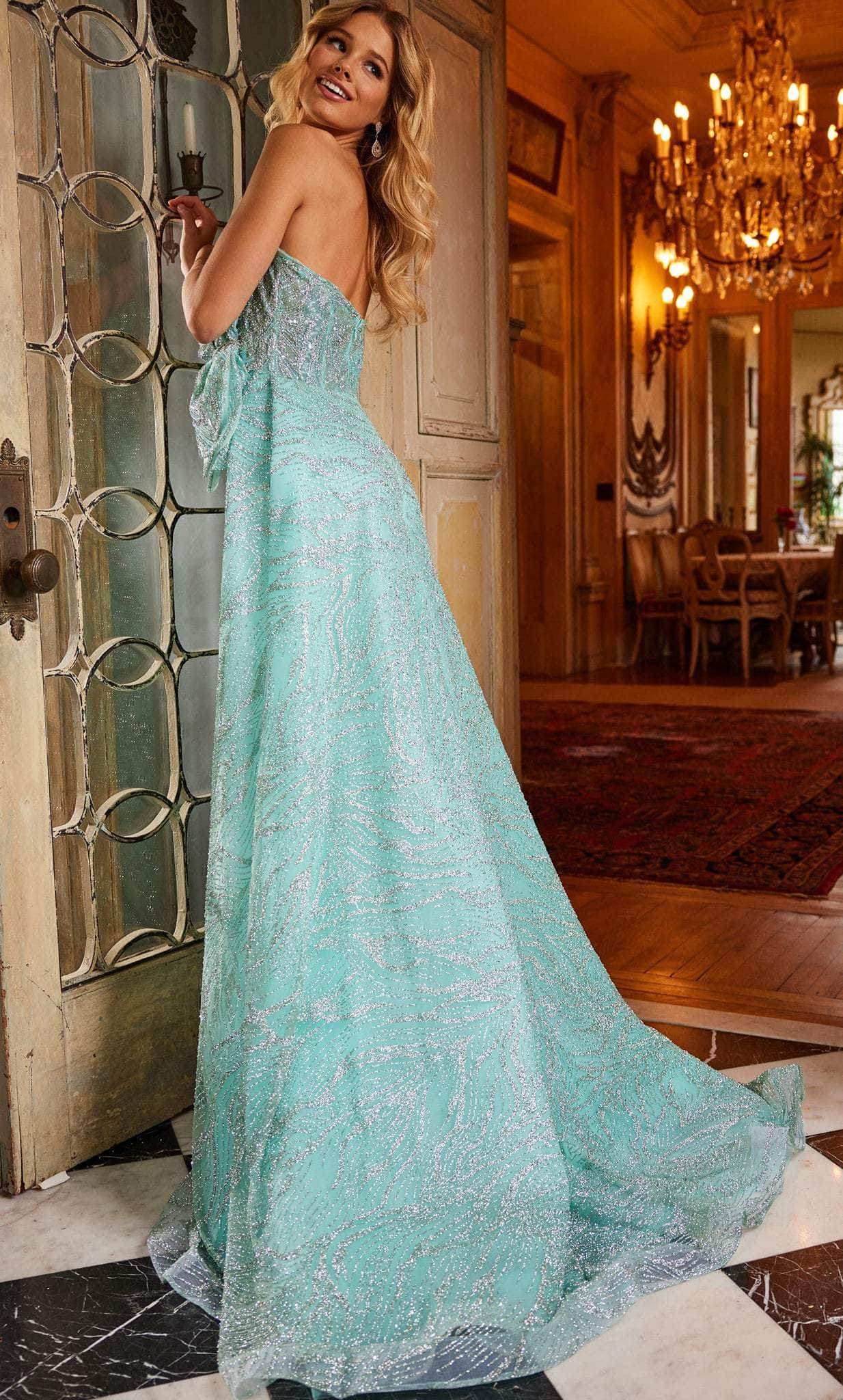 Jovani 23361 - Striking Plunging Sweetheart Beaded Prom Dress - Prom