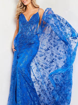 Jovani 23530 - Prom Dress with Embellished Overskirt