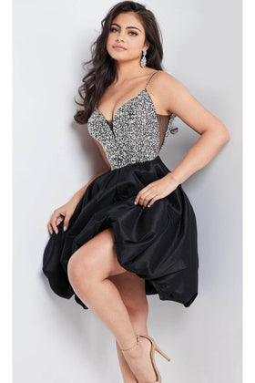 Jovani 23561 - Homecoming Dress with an Embellished Bodice