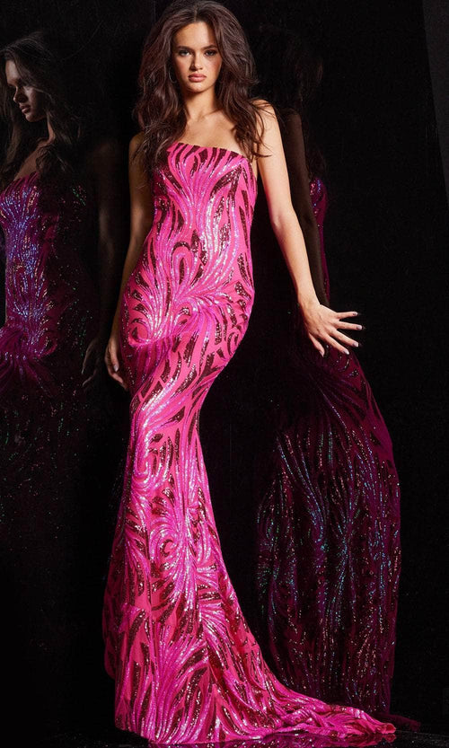 Jovani 23876 - One Shoulder Prom Gown - Prom