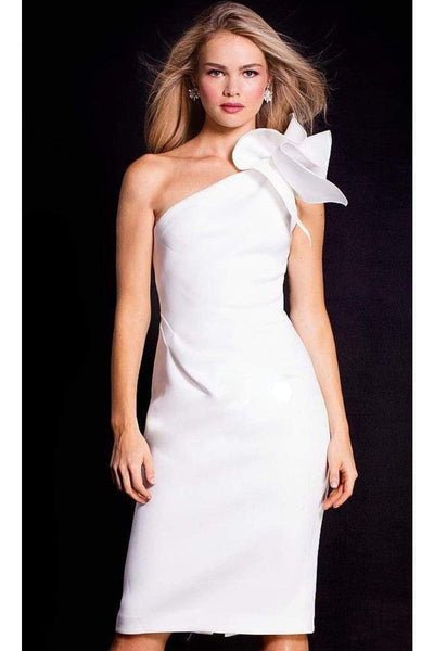 Jovani 23886 - Playful Ruffled One-Shoulder Cocktail Dress - Prom
