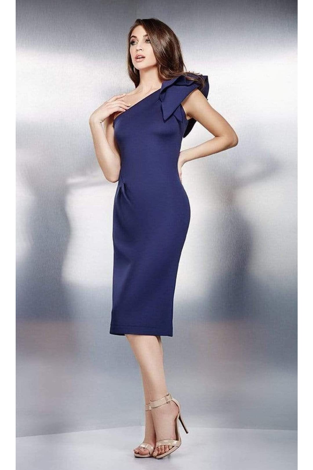 Jovani 23886 - Playful Ruffled One-Shoulder Cocktail Dress - Prom