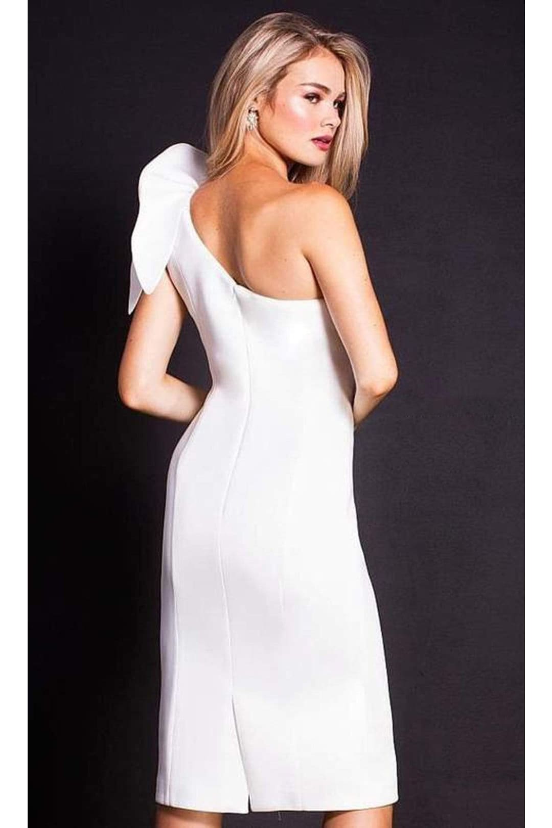 Jovani 23886 - Playful Ruffled One-Shoulder Cocktail Dress - Prom