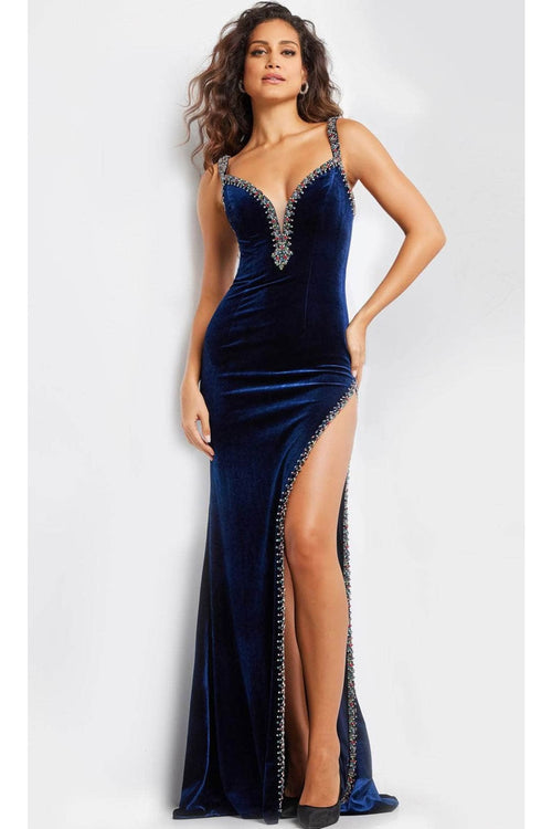 Jovani 23939 - Column Evening Gown with Sleeveless Design - Prom