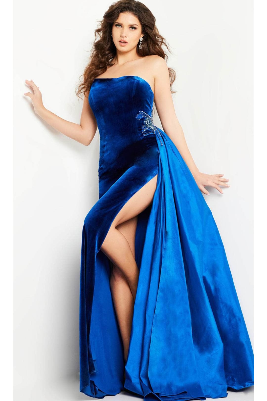 Jovani 23942 Velvet Evening Gown - Prom