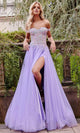 Jovani 23963 - Off-Shoulder Gown with Rhinestone Accents - Prom