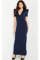 Jovani 24021 - Elegant Puff Sleeve Column Gown for Mother of the Groom - Prom