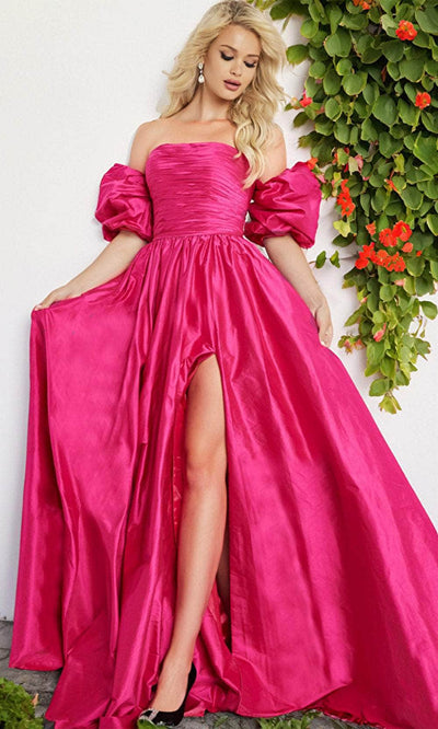 Jovani 24099 - A Stunning Taffeta A-line Gown - Prom