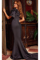 Jovani 24279 - Asymmetric Trumpet Evening Dress - Prom