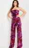 Jovani 24527 Off-Shoulder Beaded Pantsuit. - Prom