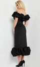 Jovani 24535 - Sweetheart Off-Shoulder Tea-Length Dress - Prom