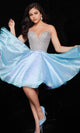 Jovani - 24547 A-Line Cocktail Dress with Strapless Design - Prom