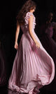 Jovani 24609 - Ruffled Shoulder Evening Gown - Prom