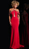 Jovani 24611 - Jewel-Accented Draped Prom Gown - Prom