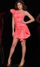 Jovani 24647 One-Shoulder Ruched Homecoming Dress - Prom