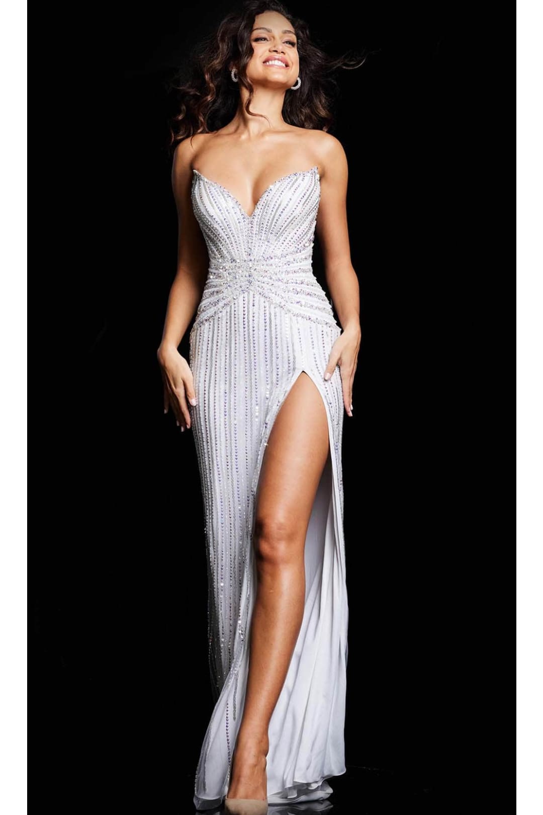 Jovani 24654 - Stunning Beaded Sheath Prom Dress - Prom