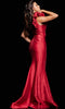 Jovani 25675 - Elegant Ruffled Draped Trumpet Evening Gown - Prom