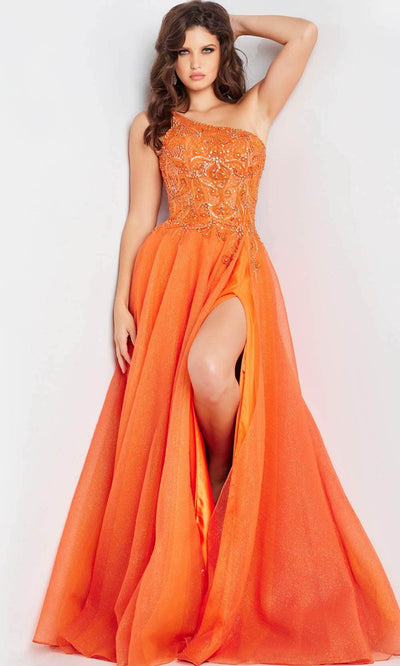 Jovani 25688 - Asymmetric A-Line Prom Gown - Prom