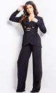 Jovani 25743 tailored cutout pantsuit. - Prom