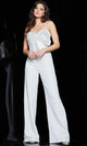 Jovani 25746 - Sequined Sleeveless Pantsuit with Sweetheart Neckline - Prom
