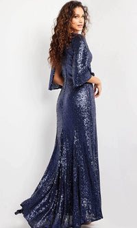 Jovani 25753 - Kimono Sleeve Evening Gown - Prom