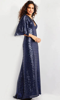 Jovani 25753 - Kimono Sleeve Evening Gown - Prom