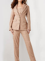 Jovani 25773 - Sequin Embellished Long Sleeve Pantsuit