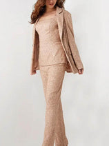 Jovani 25773 - Sequin Embellished Long Sleeve Pantsuit