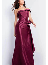 Jovani 25831 - Straight Ruched Waist Evening Gown