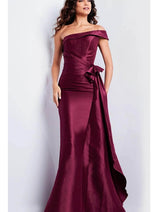 Jovani 25831 - Straight Ruched Waist Evening Gown
