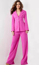 Jovani 25834 - Long Sleeve Bone Structured Pantsuit - Prom