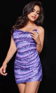 Jovani 25858 - Spaghetti Strap Homecoming Dress with Embellishments - Prom