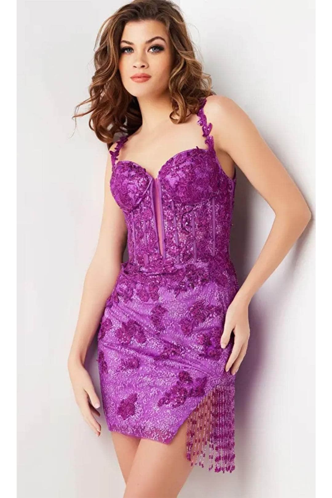 Jovani 25869 - Dazzling Sequin Embroidered Sweetheart Cocktail Dress - Prom