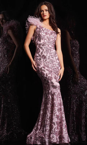 Jovani 25901 - Foliage Sequin Prom Gown