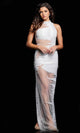 Jovani 25974 - Illusion Beaded Prom Gown - Prom