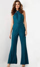 Jovani 25977 - Crisscross Halter Sleeveless Jumpsuit - Prom