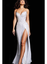 Jovani 26017 - Corset Bodice A-line Train Dress