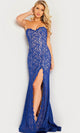Jovani 26051 - Strapless Lace Evening Gown - Prom