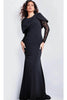 Jovani 26062 - Mermaid Evening Gown with Capelet - Prom