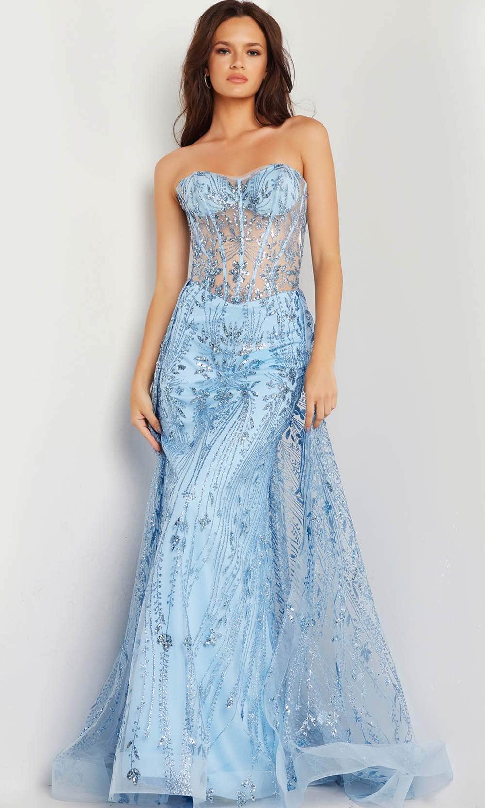Jovani 26113 - Strapless Corset Prom Gown - Prom