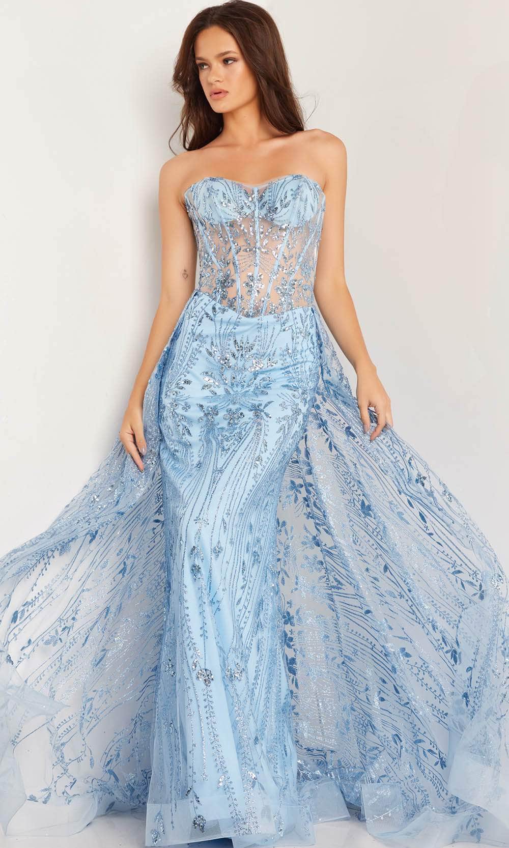Jovani 26113 - Strapless Corset Prom Gown - Prom