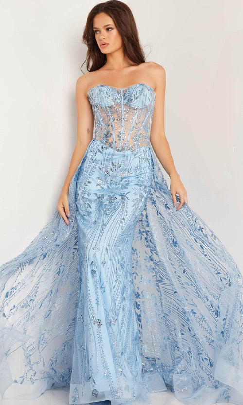 Jovani 26113 - Strapless Corset Prom Gown - Prom