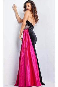 Jovani 26117 Stunning Velvet Strapless Prom Gown - Prom