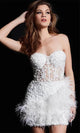 Jovani 26226 - Glamorous Beaded Corset Strapless Cocktail Dress - Prom