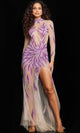 Jovani 26264 - Embellished Illusion Prom Gown - Prom