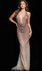 Jovani 26268 - Plunging Illusion Evening Dress - Prom